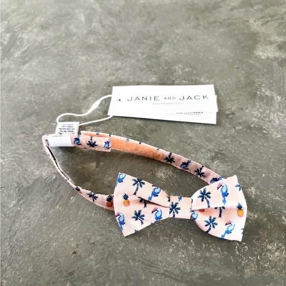 Janie and Jack palm pineapple bow tie 0-24 months new - Picture 2 of 5